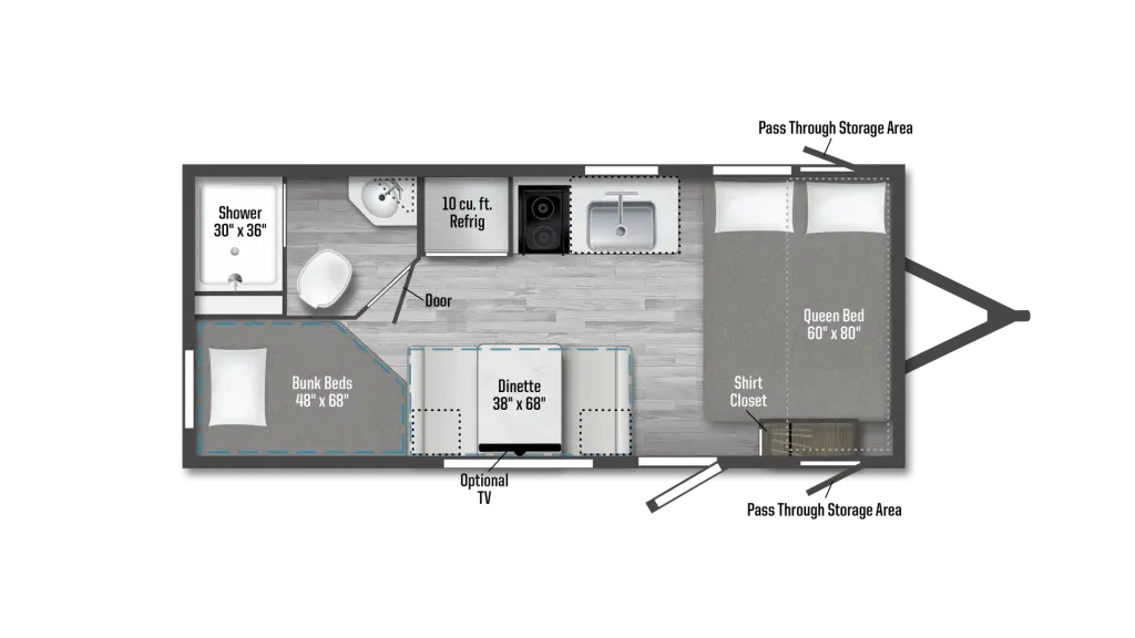 2026 Winnebago Access 18DBH floor plan