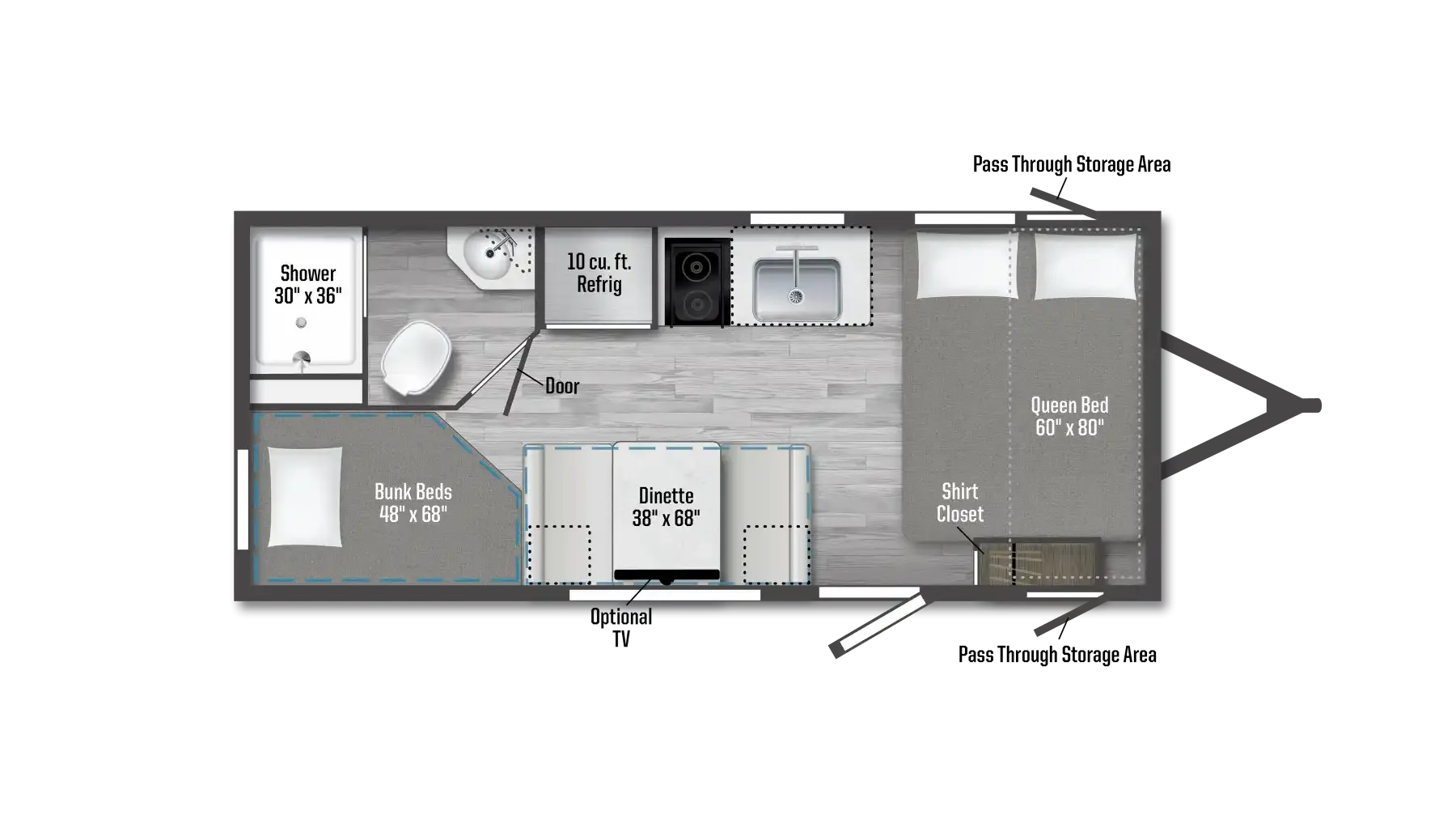 2026 Winnebago Access 18DBH - Floor plan