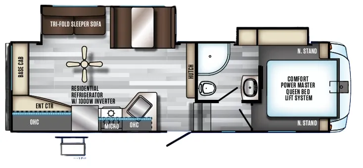 Forest River Cherokee Arctic Wolf 255DRL4 floor plan