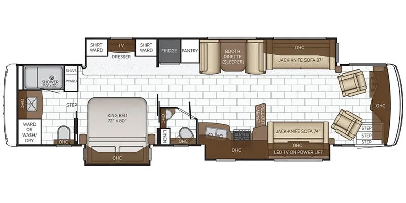 Newmar Kountry Star 4037 floor plan