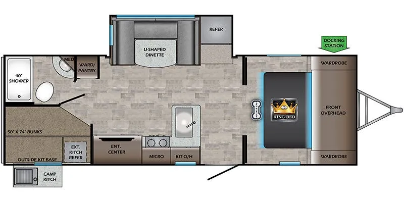 2021 CrossRoads Sunset Trail Super Lite SS242BH - Floor plan