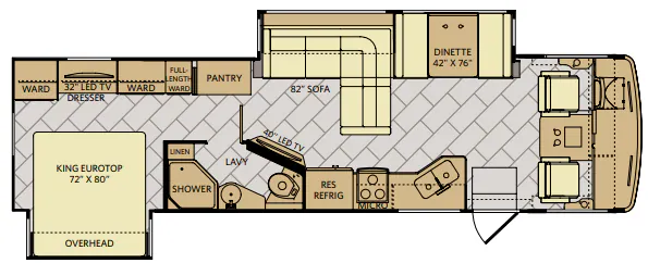 Fleetwood Storm 32A floor plan