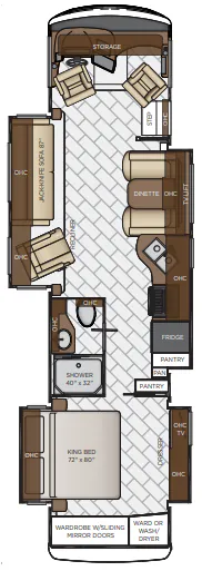 Newmar Canyon Star 3719 floor plan