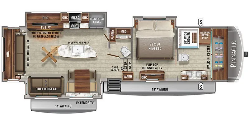 2022 Jayco Pinnacle 36FBTS floor plan