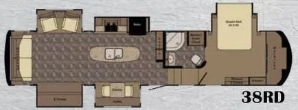 CrossRoads Redwood 38RD floor plan