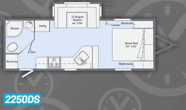 Winnebago Minnie 2250DS floor plan
