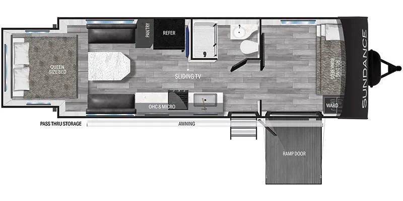 Heartland Sundance Ultra-Lite SDTT 243 SR floor plan