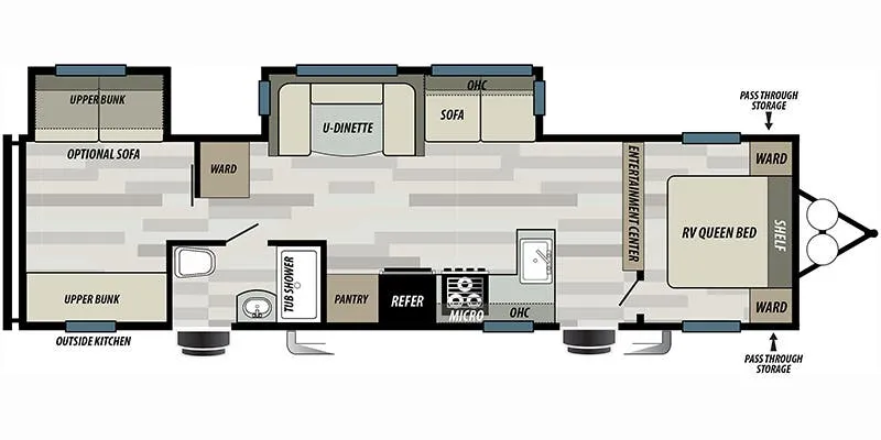 2022 Forest River Salem 32BHDS - Floor plan