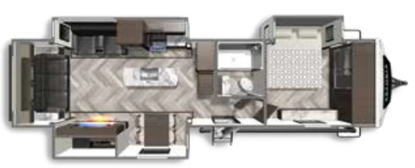 Dutchmen Astoria 3373RL floor plan