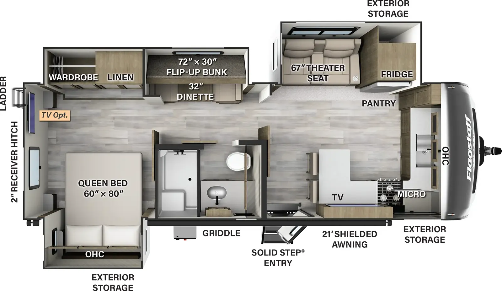 2024 FOREST RIVER FLAGSTAFF 826BHS - Floor plan