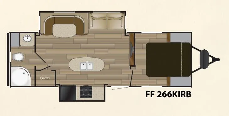 Cruiser RV Fun Finder Signature 266KIRB floor plan