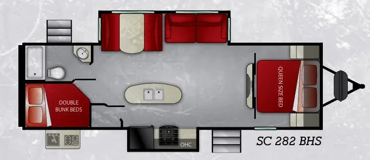Cruiser RV Shadow Cruiser 282BHS floor plan