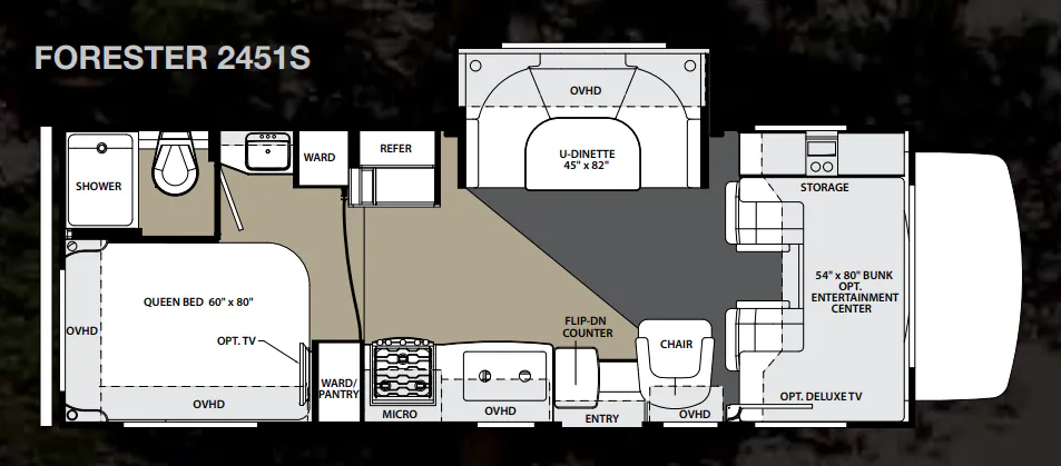 Forest River Forester 2451S floor plan