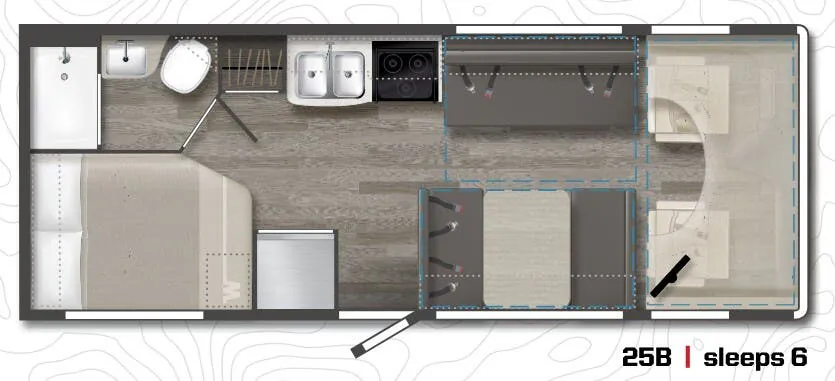 Winnebago Minnie Winnie 25B floor plan
