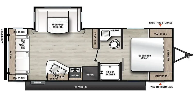 2026 COACHMEN CATALINA 231MKS - Floor plan