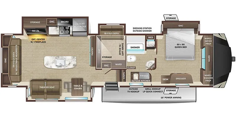 2023 Highland Ridge Open Range 371MBH floor plan