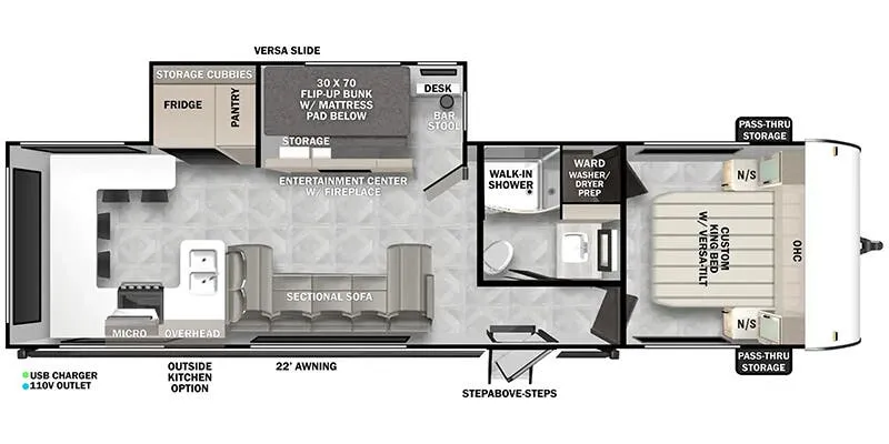 Forest River Salem Northwest 29VIEW floor plan