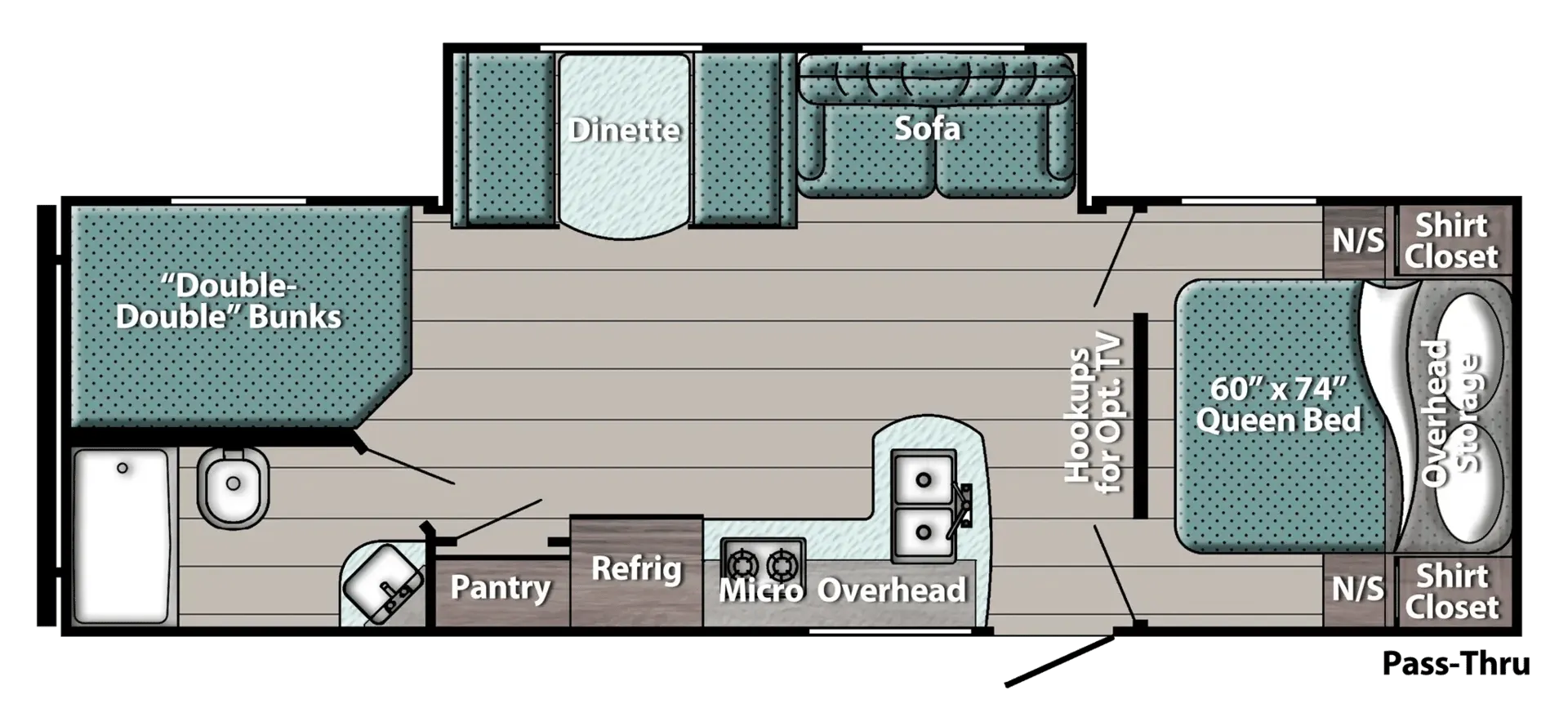 2026 Gulf Stream RV Yellowstone Classic 269BH - Floor plan