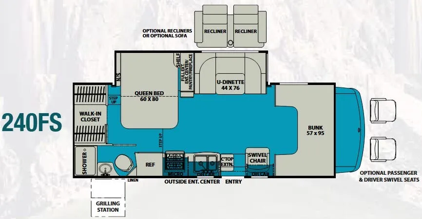Coachmen Leprechaun 240FS floor plan
