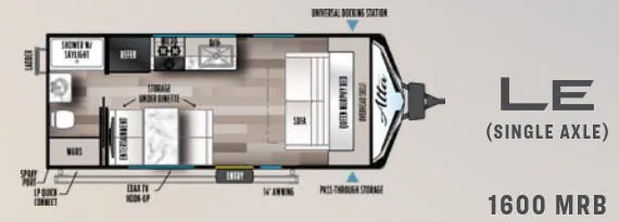 2023 East to West Alta LE 1600 MRB - Floor plan