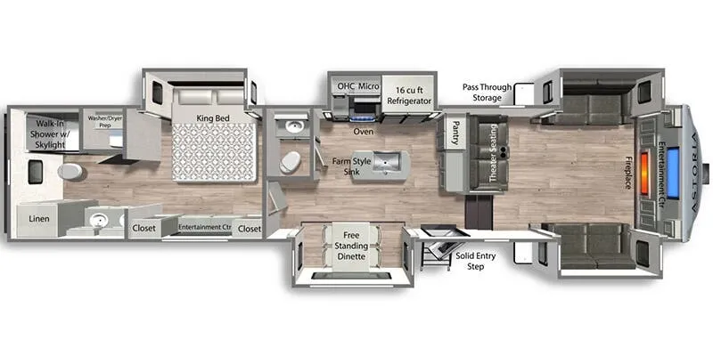 2026 Dutchmen Astoria 3803FLP floor plan
