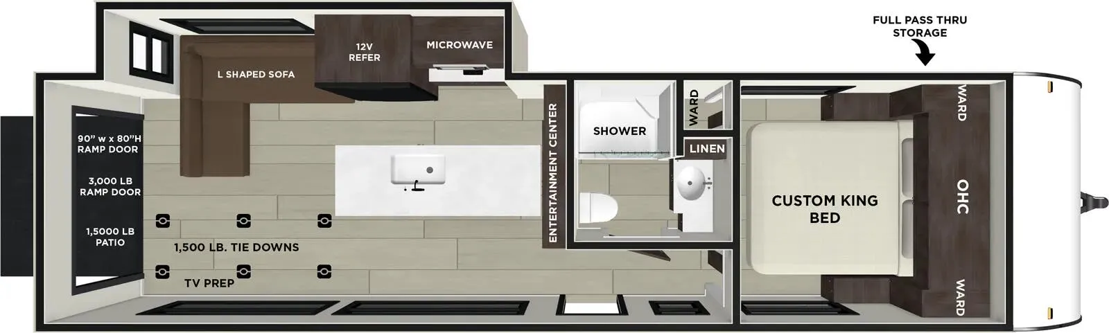 Forest River Salem FSX Max Series 28VC PLATINUM floor plan