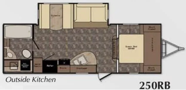 CrossRoads Sunset Trail Super Lite 250RB floor plan