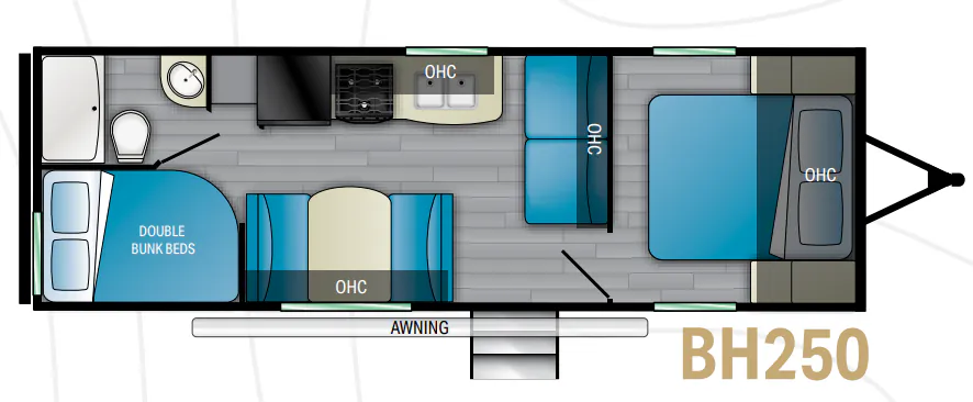 Heartland Pioneer BH250 floor plan