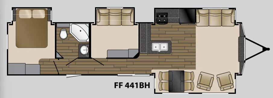 Heartland Fairfield 441 BH floor plan