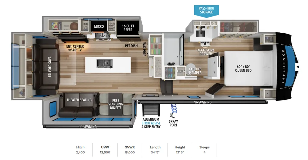 2027 Grand Design 2903RL 2903RL floor plan