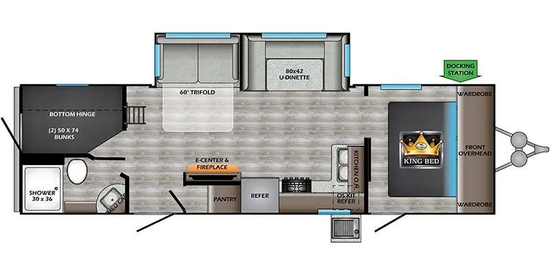 2021 CrossRoads Cruiser Aire CR28BBH floor plan