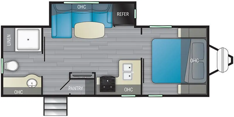 2022 Heartland North Trail NT 22CRB - Floor plan