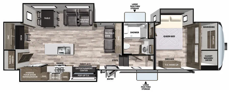 Forest River Cardinal 25th Anniversary Edition 344SKX floor plan
