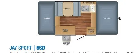 Jayco Jay Sport 8SD floor plan