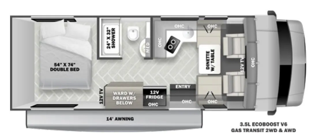 Forest River Forester TS TS2381 floor plan