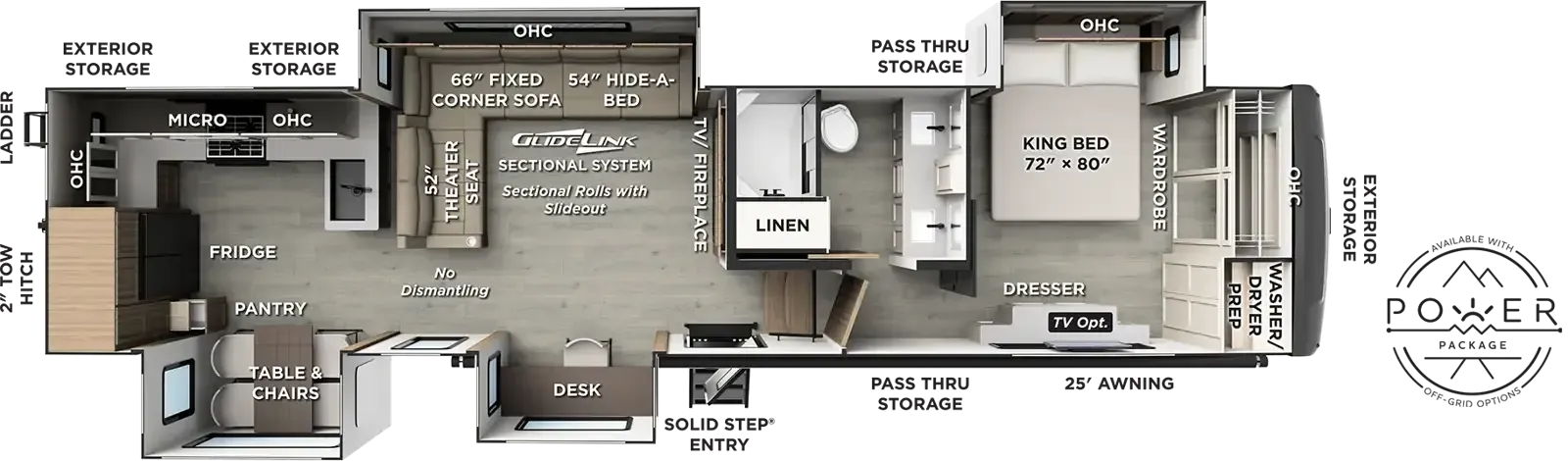 Forest River Flagstaff Classic 404CRK floor plan