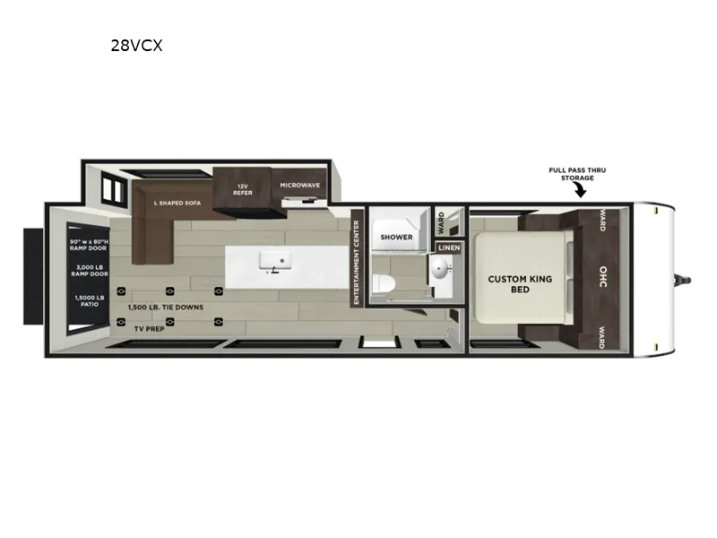 2026 Forest River Wildwood FSX 28VC floor plan