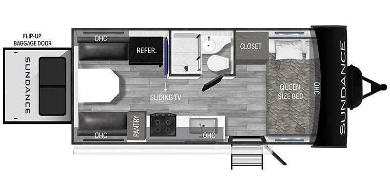Heartland Sundance Ultra-Lite SDTT 19 HB floor plan
