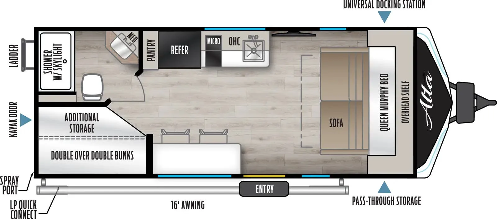 East to West Alta LE 1800MBH LE floor plan