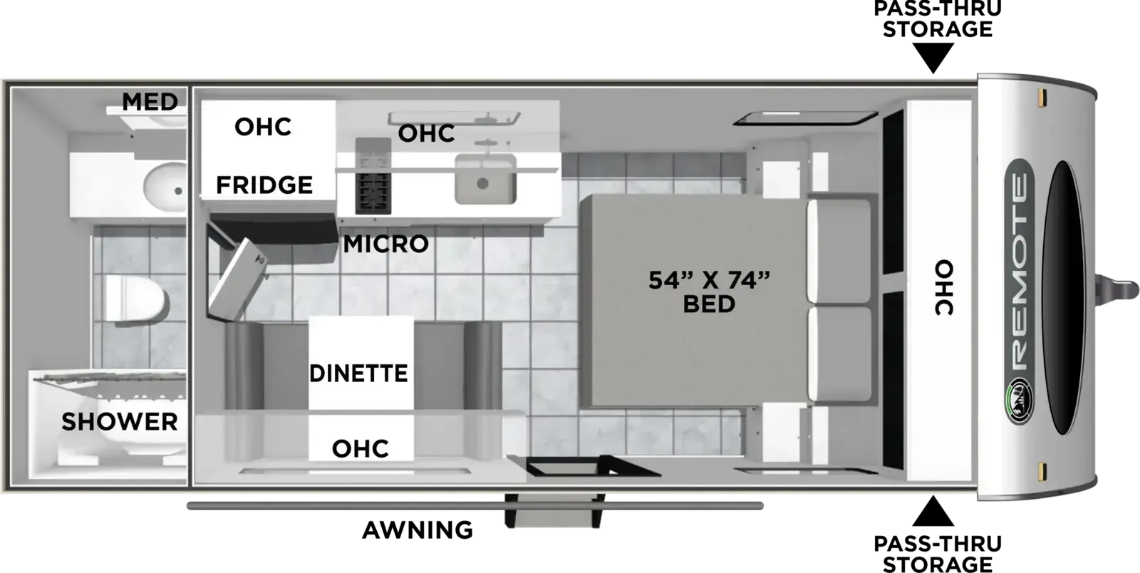 Coachmen Remote 17R floor plan