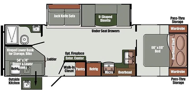 Gulf Stream Geo 275CK floor plan