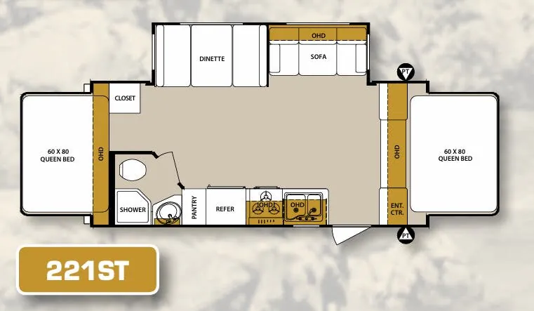 Forest River Surveyor 221ST exterior