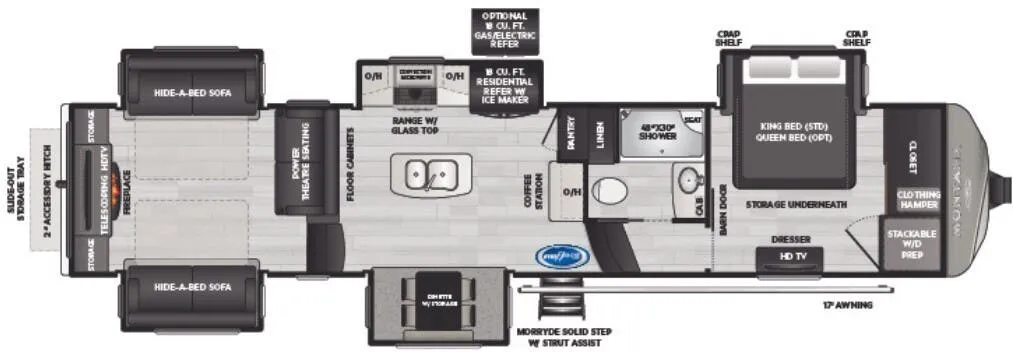 Keystone Montana 3791RD floor plan
