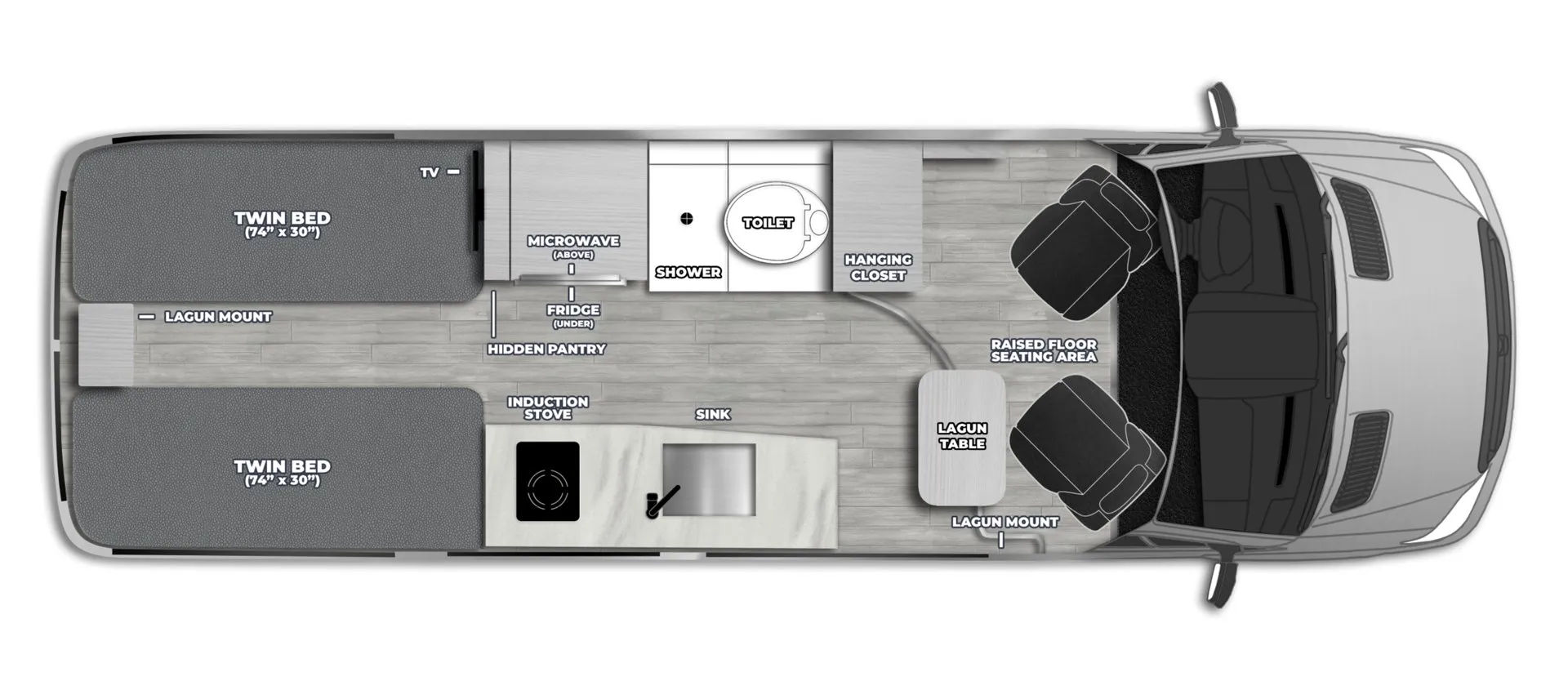Pleasure-Way Plateau TW BASE floor plan