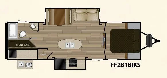 Cruiser RV Fun Finder Signature 281BIKS floor plan