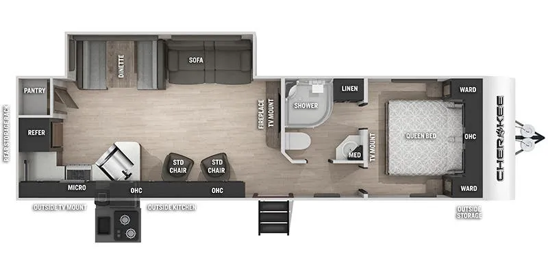 2018 Forest River Cherokee Cascade 274RK floor plan