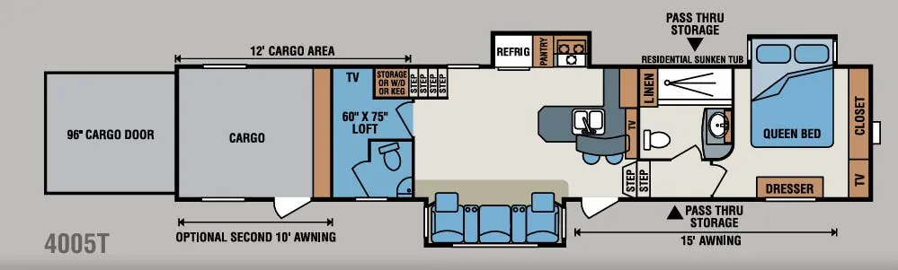 K-Z Inferno 4005T floor plan