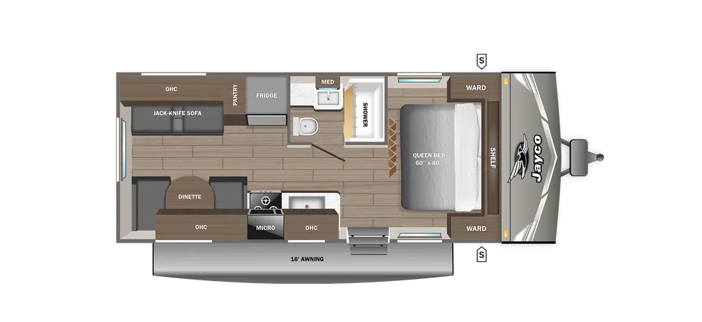 2027 Jayco Jay Flight SLX 210QB floor plan
