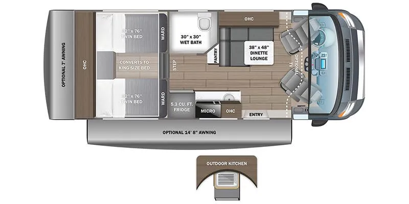 Entegra Coach Condor 22T floor plan