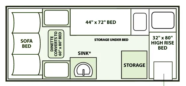 Aliner Family Scout BASE floor plan